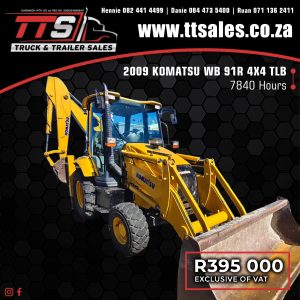 2009 KOMATSU WB 91R 4×4 TLB