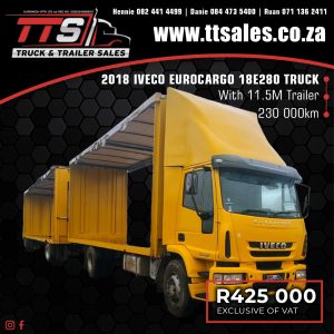 2018 IVECO EUROCARGO 18E280 TRUCK
