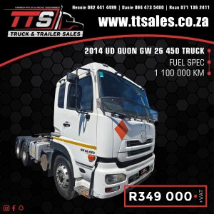 2014 UD QUON GW 26 450 TRUCK TRACTOR