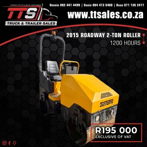 2015 ROADWAY 2-TON ROLLER