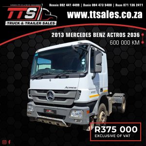 2013 MERCEDES BENZ ACTROS 2036 TRUCK