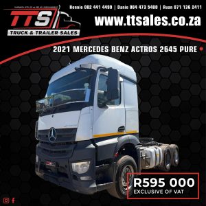 2021 MERCEDES BENZ ACTROS 2645 PURE TRUCK TRACTOR
