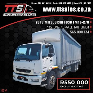 2016 MITSUBISHI FUSO FM16-270 TRUCK