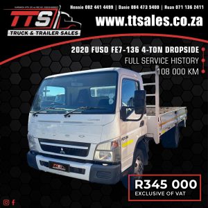 2020 FUSO FE7-136 4-TON DROPSIDE TRUCK