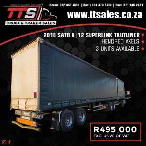 2016 SATB 6|12 SUPERLINK TAUTLINER TRAILER