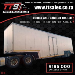 DOUBLE AXLE PANTECH TRAILER