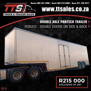 DOUBLE AXLE PANTECH TRAILER