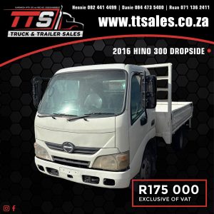 2016 HINO 300 DROPSIDE TRUCK
