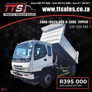 2008 ISUZU 800 6-CUBE TIPPER TRUCK
