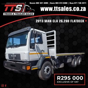 2013 MAN CLA 26.280 FLATDECK TRUCK