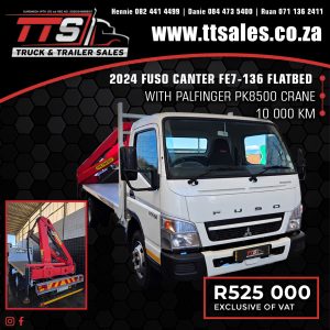 2024 FUSO CANTER FE7-136 FLATBED TRUCK